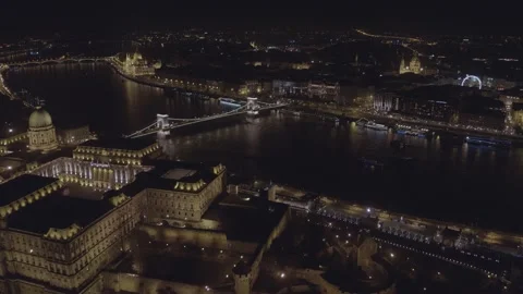 Pest Side of Budapest Downtown Stock Footage 231337783