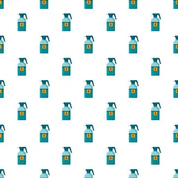 Pesticide spray bottles pattern repeating toxic chemical background Ilustración de archivo