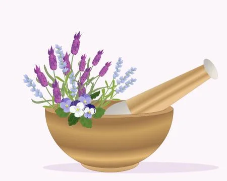 Pestle and mortar Illustrazione stock