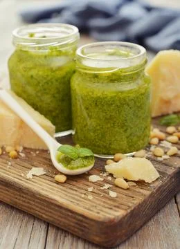 Pesto Sauce Stock Photos