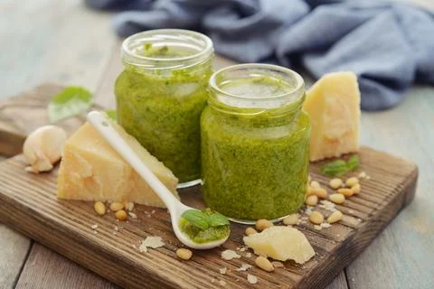 Pesto Sauce Stock Photos