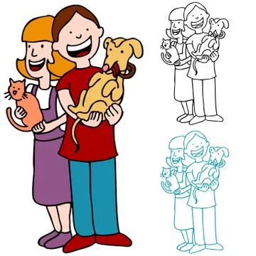 Pet adoption Stock Illustration