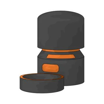 Pet auto feeder illustration Stock Illustration