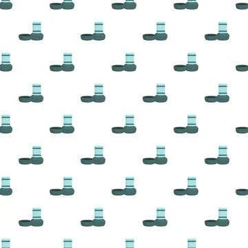 Pet automatic feeder seamless pattern background for convenience Stock Illustration