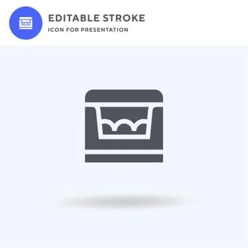 Pet Bed icon vector, filled flat sign, solid pictogram isolated on white, logo Stock Illustration