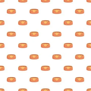 Pet bed repeating pattern for textile and background designs Illustrazione stock