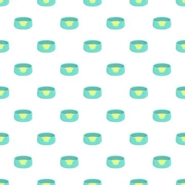 Pet bed seamless pattern for animal comfort and sleep Stock Illustration