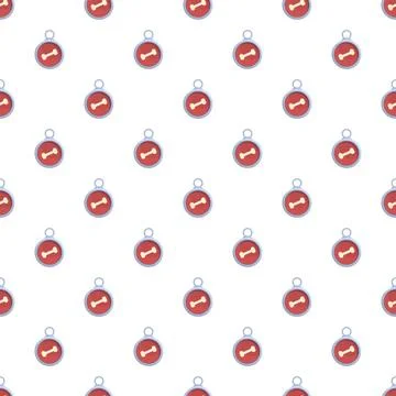 Pet bone tags seamless pattern for animal care 스톡 일러스트