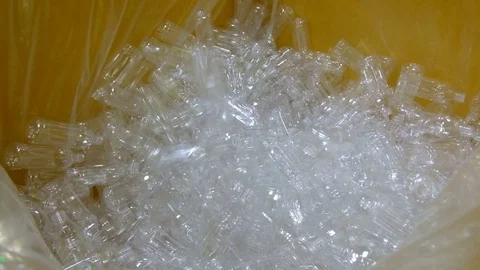 PET bottle blowing. Stock Footage 83882199