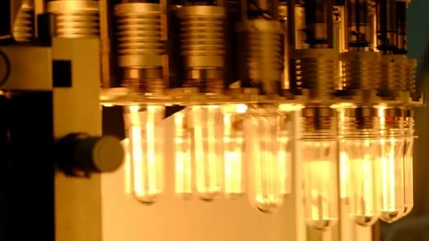 PET bottle blowing. Stock Footage 83885103