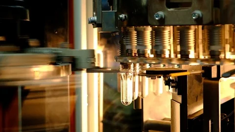 PET bottle blowing. Stock Footage 83885544