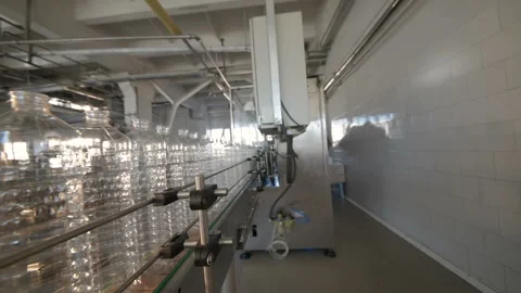PET bottles. Many plastic bottles close-up Stock-Footage 100527897