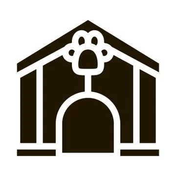 Pet Box Icon Vector Glyph Illustration Illustrazione stock