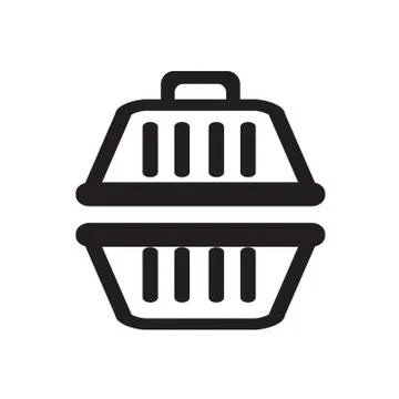 Pet cage icon Stock Illustration