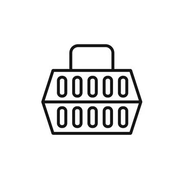 Pet cage icon vector set collection for web Illustration