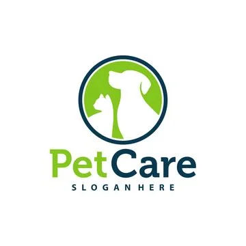 Pet care logo design concept. Pet service logo vector template. Icon Symbol Stock Illustration