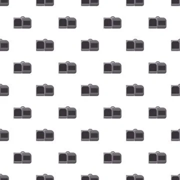 Pet carrier bag seamless pattern background design Stock Illustration