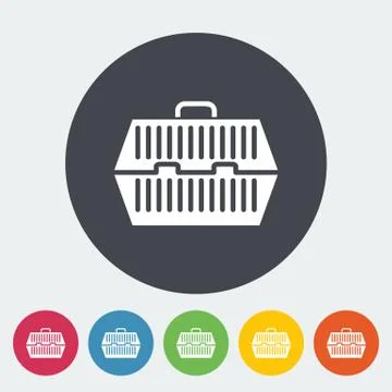 Pet carrier icon Stock Illustration
