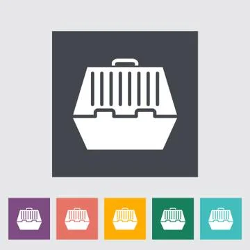 Pet carrier icon Stock Illustration