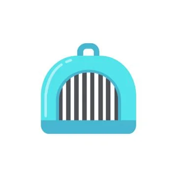 Pet carrier vector icon, vector color illustration Stock Illustration