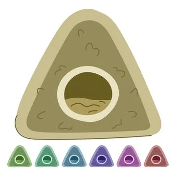 Pet cat house tree vector cartoon graphic Stock Illustration