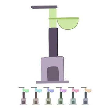 Pet cat house vector cartoon graphic 스톡 일러스트