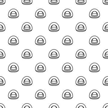 Pet cave outline seamless repeating pattern design Illustrazione stock