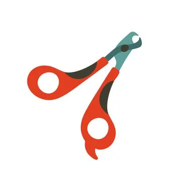 Pet clippers. Vector illustration. Object isolated on white background, cartoon Stock Illustration