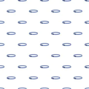 Pet collar seamless pattern for animal accessories background Stock Illustration