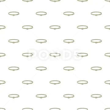 Pet collar seamless pattern on white background Illustrazione stock