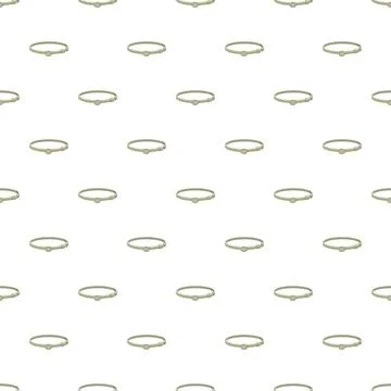 Pet collar seamless pattern on white background Illustrazione stock