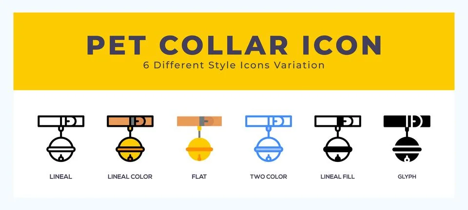 Pet collar symbol. vector icon symbol. logo illustration. vector graphics Stock Illustration
