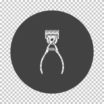 Pet cutting machine icon Stock Illustration