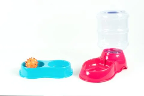 Pet feed on isolated white background. Stock Photos