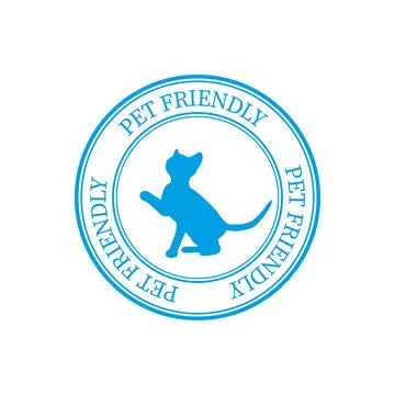 Pet friendly concept - rubber stamp illustration Stock Illustration
