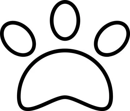 Pet Friendly Line Icon Design Stock Illustration