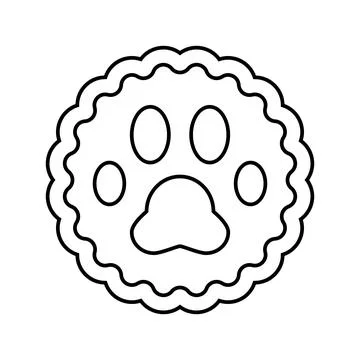 Pet friendly line icon vector illustration Stock Illustration