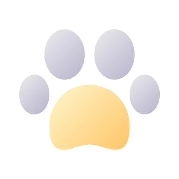 Pet friendly pixel perfect flat gradient two-color ui icon 스톡 일러스트
