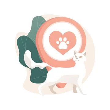 Pet friendly place abstract concept vector illustration. Stockillustratie
