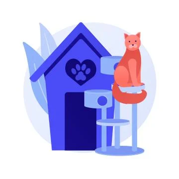 Pet friendly place vector concept metaphor Stock Illustration
