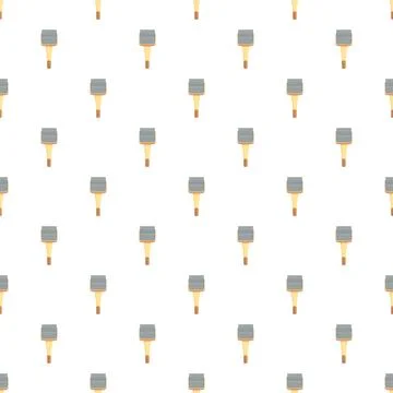 Pet grooming brush tools seamless repeating pattern Stock Illustration