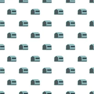 Pet house kennel pattern repeating animal shelter background Stock Illustration