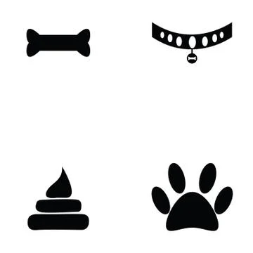Pet icon set Stock Illustration