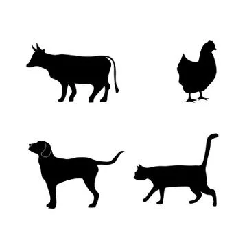 Pet icons vector Stock Illustration