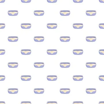 Pet litter box pattern white background 스톡 일러스트