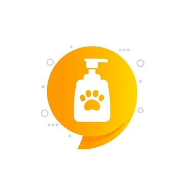Pet lotion icon for web, vector Stock Illustration
