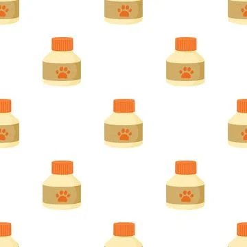 Pet medicine pattern seamless vector Stock Illustration