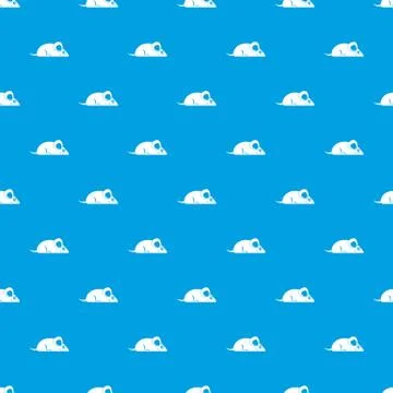 Pet mouse pattern seamless blue 스톡 일러스트