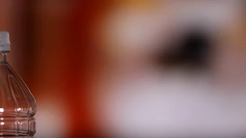 PET or Plastic Bottle, shallow depth of field. Видео 122449357