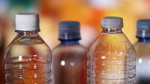 PET or Plastic Bottle, shallow depth of field. Видео 122449367